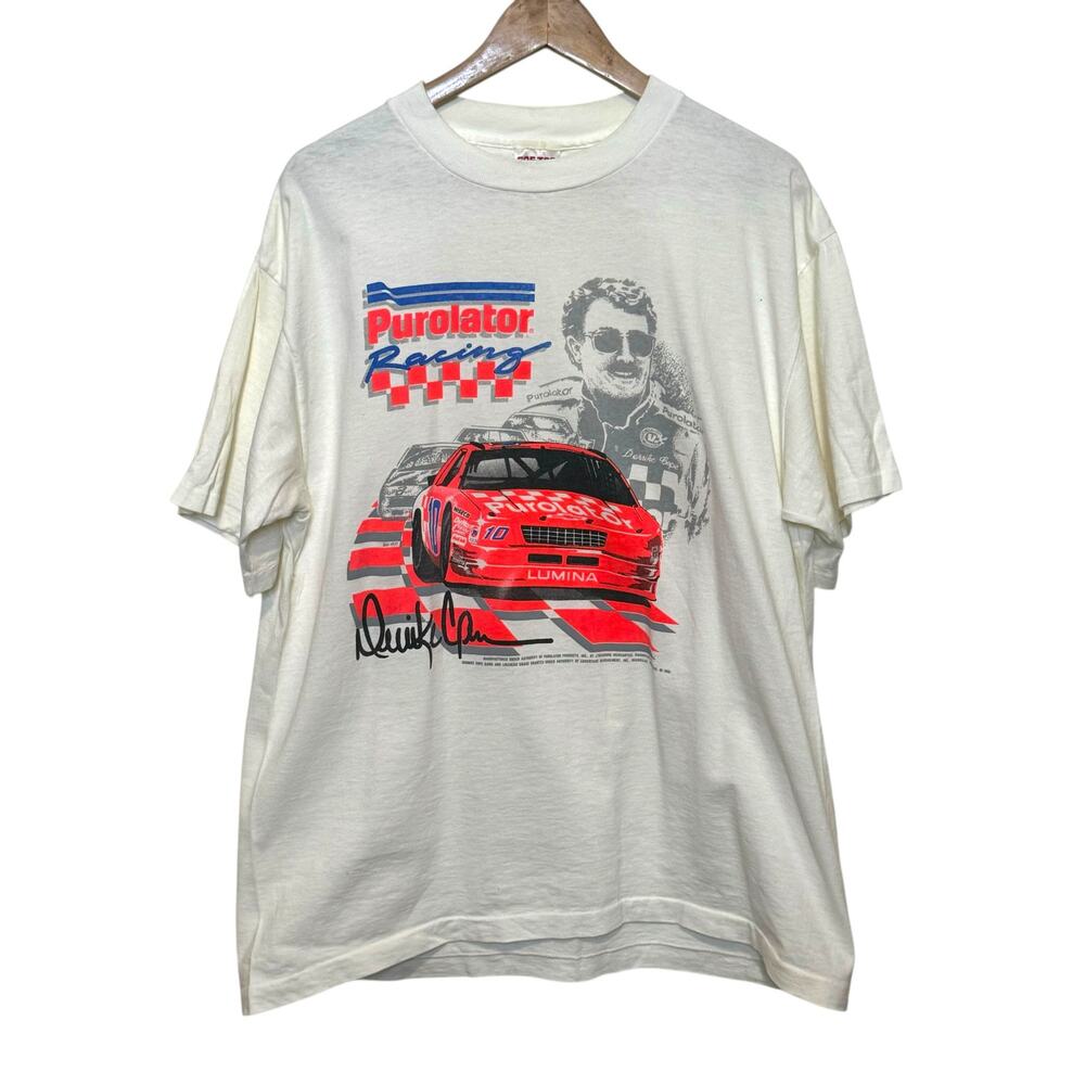 Vintage 1991 Single Stitch Derrike Cope Daytona 500 Purolator Racing Shirt